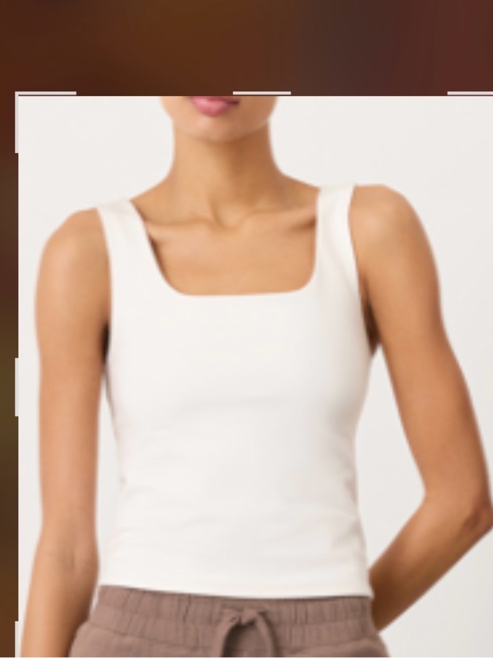 NWOT-PACT ORGANIC - WOMEN’S ON THE GO-TO SQUARE NECK TANK - XXL - Picture 2 of 9